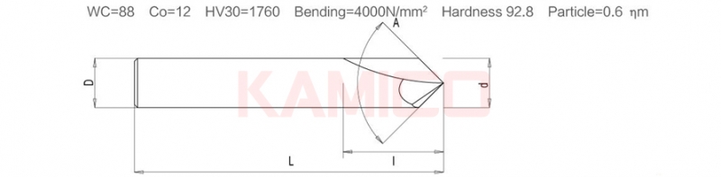 Mũi khoan điểm cho nhôm D4-D20 HRC55