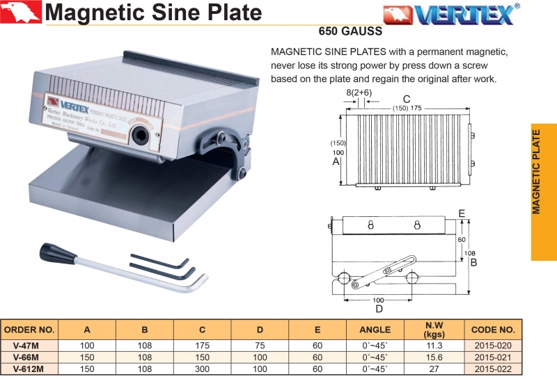 Bàn từ nghiêng V-47M, V-66M, V-612M Vertex