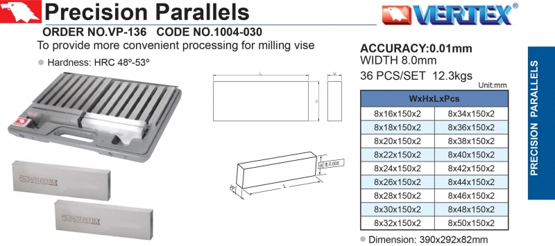 Bộ căn song song VP-136 Vertex