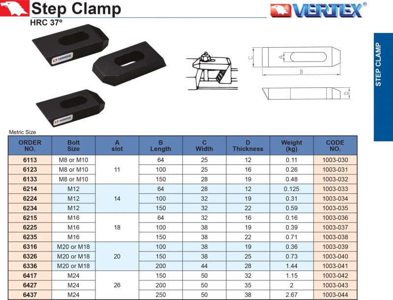 Bước kẹp phôi Vertex