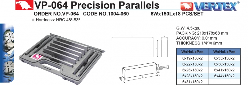 Bộ căn song song VP-064 Vertex