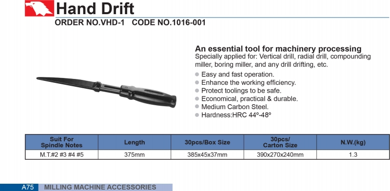Dụng cụ tháo mũi khoan côn VHD-1 Vertex