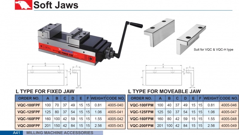 Má kẹp cứng ê tô cường lực kiểu L Vertex