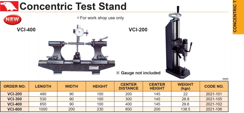 Đế kiểm tra độ đồng tâm VCI Vertex