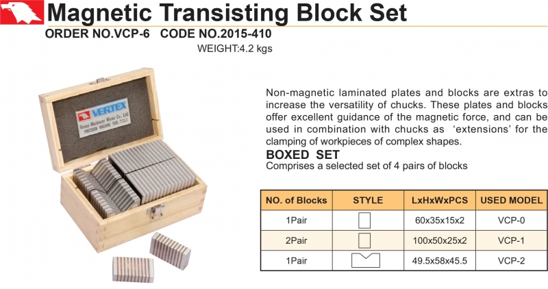 Bộ khối truyền từ tính VCP-6 Vertex