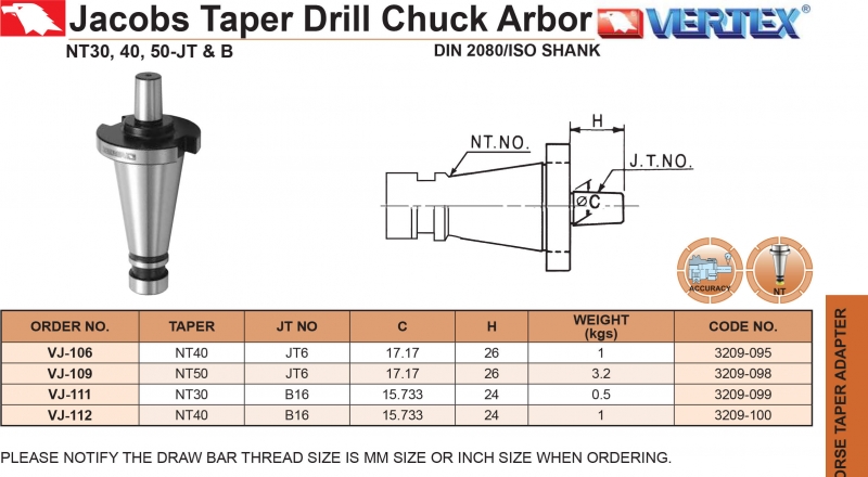 Bầu kẹp chuyển côn NT sang JT6, B16 Vertex