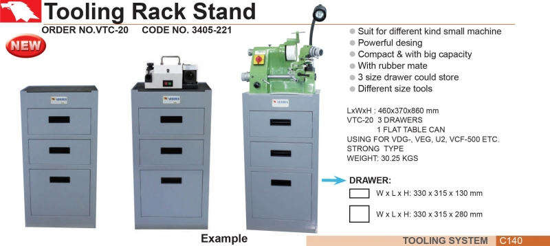Tủ đựng dụng cụ kết hợp để máy mài VTC-20 Vertex