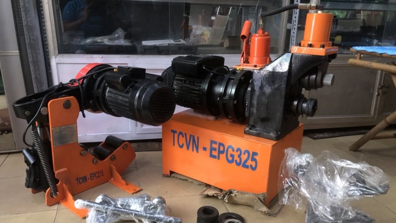 Máy tạo rãnh ống kim loại Ø80-325mm TCVN-EPG325