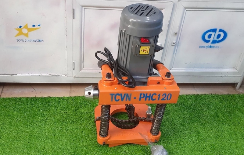 Máy khoan lỗ trên ống thép Ø60–219mm TCVN-PHC120