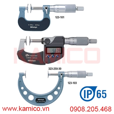 Panme đĩa đo răng cơ khí series 223, 123 hệ Inch