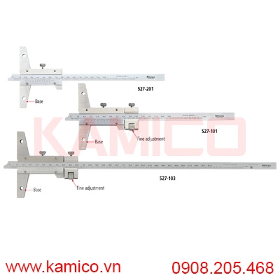 Thước đo sâu cơ khí Mitutoyo series 527 hệ Inch