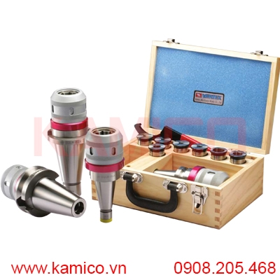 Bộ bầu kẹp dao phay collet trụ C-20, C-25, C-32, C-42 Vertex