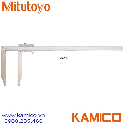 534-110 Thước cặp cơ khí 0-500mm x0.05mm, mỏ cặp dài