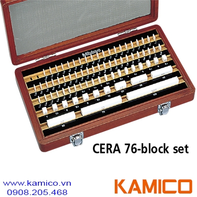 Bộ căn mẫu ceramic 76 chi tiết Mitutoyo cấp chính xác K, 0, 1, 2