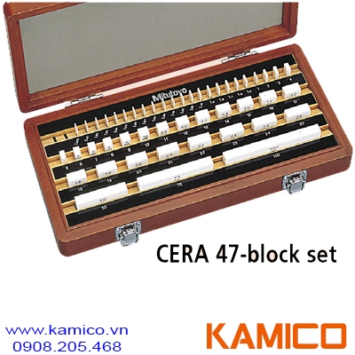Bộ căn mẫu ceramic 47 chi tiết Mitutoyo cấp chính xác K, 0, 1, 2
