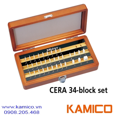 Bộ căn mẫu ceramic 34 chi tiết Mitutoyo cấp chính xác K, 0, 1, 2