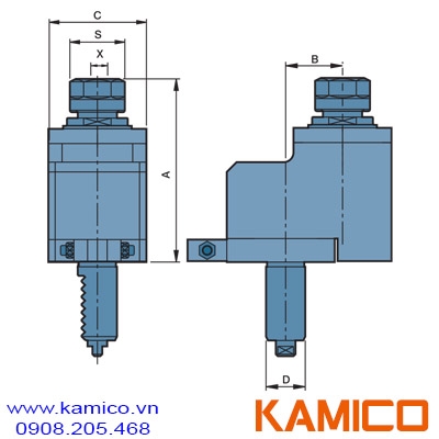 Đầu kẹp dao máy tiện CNC