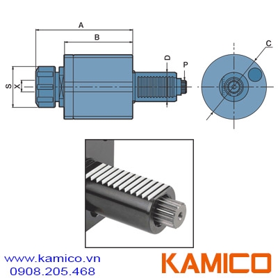 Đầu kẹp dao máy tiện CNC, nối khớp răng