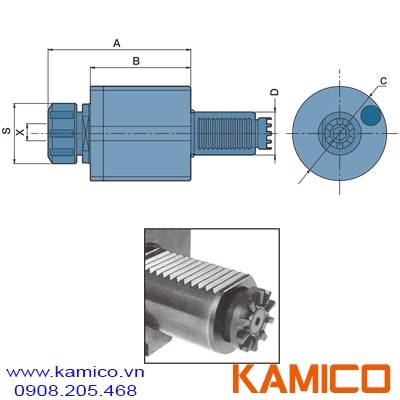 Đầu kẹp dao máy tiện CNC, loại khớp nối IT