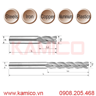 Dao phay ngón hợp kim 4 me VEA Vertex