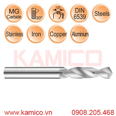 Mũi khoan xoắn hợp kim VDD12 Vertex