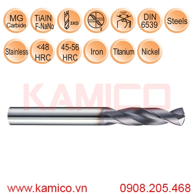 Mũi khoan xoắn hợp kim VDD30 Vertex