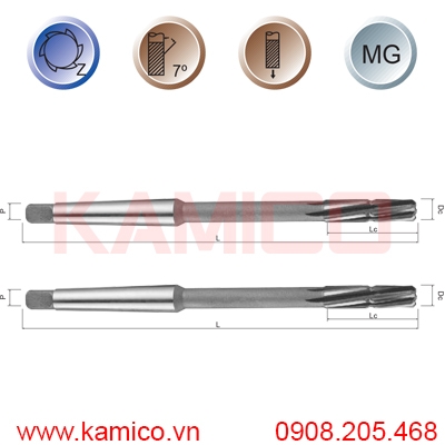 Mũi doa hợp kim chuôi côn VR303 Vertex