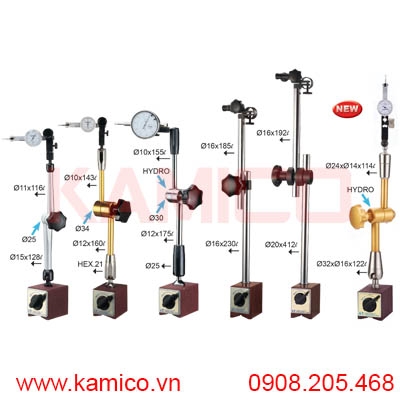 Đế từ gá đồng hồ so VMB-70, 106, 106H, 160, 180, 182H Vertex