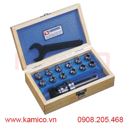 Bộ bầu kẹp mũi taro chuôi trụ Ø20, 25, 32mm collet ER Vertex