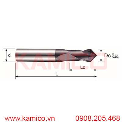 Dao vát góc hợp kim 2 me 48HRC Vertex