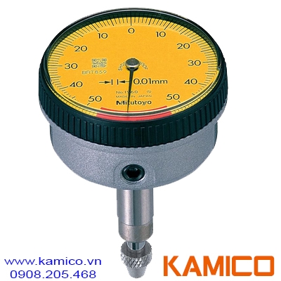 1960A Đồng hồ so cơ khí 1mm x0.01mm, mặt đồng hồ phía sau