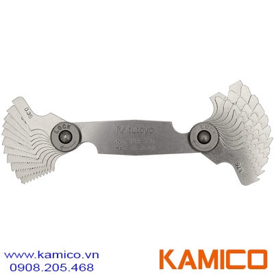 188-130 Bộ dưỡng kiểm ren 0.35-0.6mm, 22 lá Mitutoyo