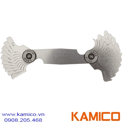 188-122 Bộ dưỡng kiểm ren 0.4-0.7mm, 21 lá Mitutoyo