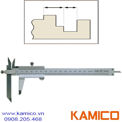 536-101 Thước cặp cơ khí 0-150mm x0.01mm, đo bậc