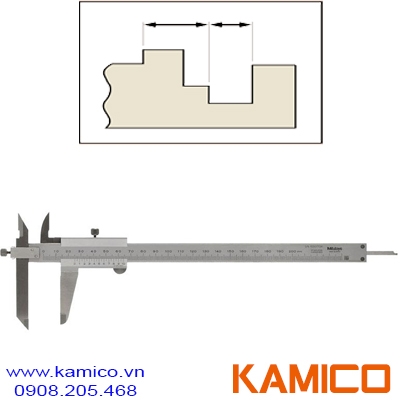 536-103 Thước cặp cơ khí 0-300mm x0.01mm, đo bậc