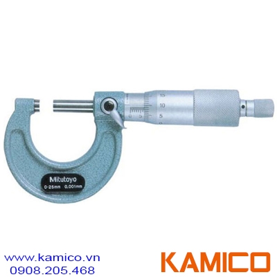 103-129 Panme cơ khí đo ngoài 0-25mm x0.001mm Mitutoyo