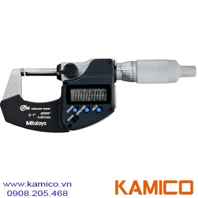 293-334-30 Panme đo ngoài điện tử 0-25mm (0-1”) x0.001, IP65