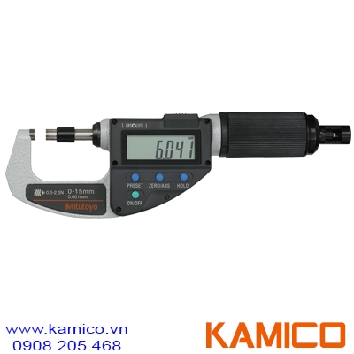 227-201-20 Panme điện tử đo ngoài 0-15mm, điều chỉnh lực