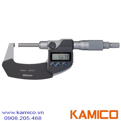 406-250-30 Panme điện tử đo ngoài 0-25mm, trục không xoay