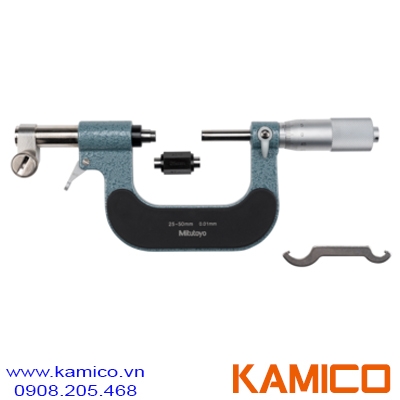 107-202 Panme cơ khí đo ngoài 25-50mm, kết hợp đồng hồ so