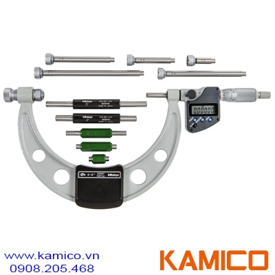340-351-30 Panme điện tử đo ngoài 0-150 mm (0-6”), thay đầu đo