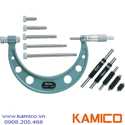 104-135A Panme cơ khí đo ngoài 0-150mm, thay đầu đo