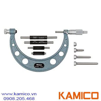 104-161A Panme cơ khí đo ngoài 50-150mm, thay đầu đo