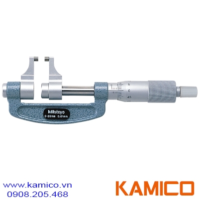 143-101 Panme cơ khí mỏ cặp 0-25mm x0.01mm