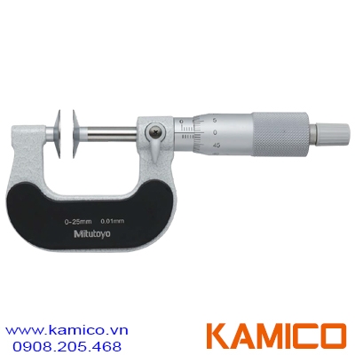 123-101 Panme cơ khí đo bước bánh răng 0-25mm x0.01