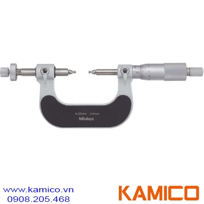 124-173 Panme cơ khí đo bánh răng 0-25mm x0.01mm