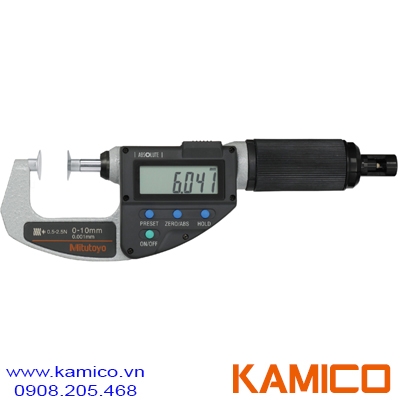 227-223-20 Panme điện tử đo bánh răng 0-10mm x0.001mm 