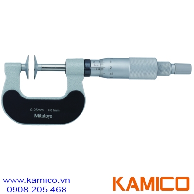 169-201-10 Panme cơ khí đo bánh răng 0-25mm x0.01mm