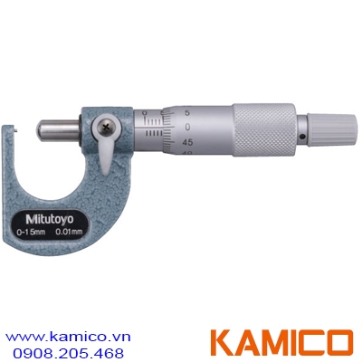 115-201 Panme cơ khí đo ống 0-15mm, đầu đo hình cầu