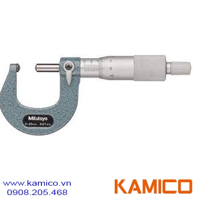 115-215 Panme cơ khí đo ống 0-25mm, đầu đo hình cầu